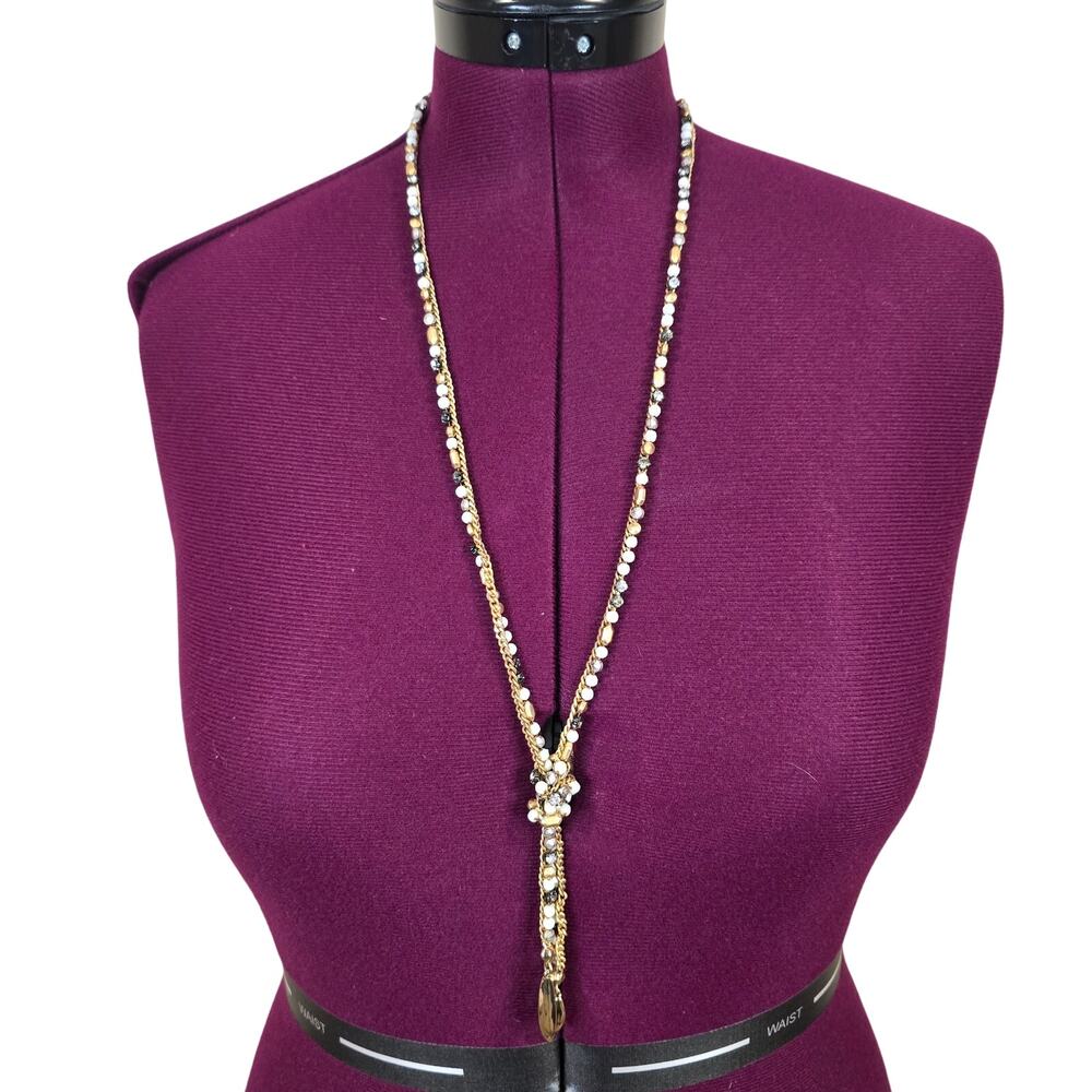 Stella & Dot Lariat Beaded Necklace